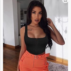 Corset style crop top